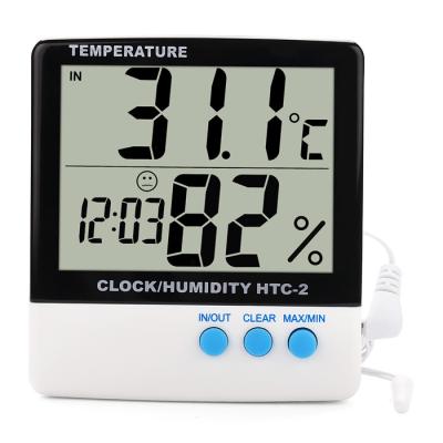 China Widely Ideal Max Min Indoor Outdoor Hydroponic Thermometer Climate Digital Hygrometer Probe Growers Temperature Humidity Meter LCD for sale