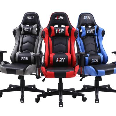 China (Height)Adjustable Computer Desk E-sports Racing Chair Internet Cafe Crest PU Leather Gaming Chair for sale