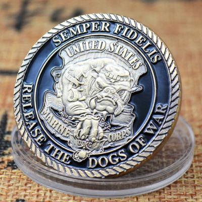 China Europe Medals Devil Dog Commemorative Embossed Coin Antique for sale