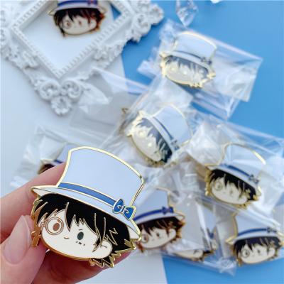 China Gifts Wholesale Custom Cute Anime Metal Cartoon Hard Enamel Lapel Pin for sale