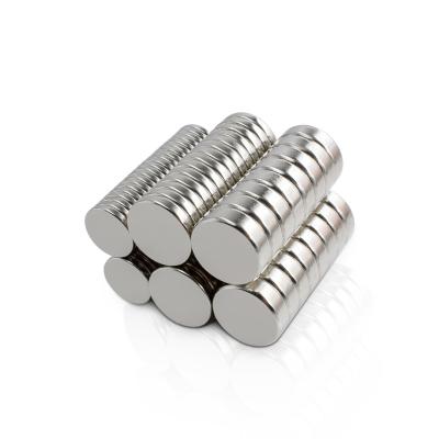 China Industrial Magnet Custom Strong Magnet D10mm-15mm Round Small Permanent MINI fridge NdFeB Neodymium Magnet n52 for sale