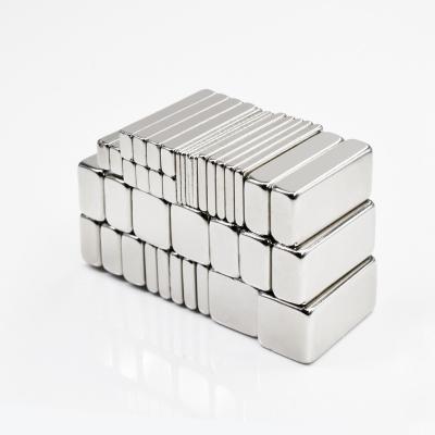 China Industrial Magnet strong Magnet block Permanent N52 Customized Square Rectangle neodymium Magnet for motor for sale