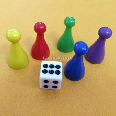 China Recycled Materials Board Game Multi Use Of Board Game Plastic Piece With Pawns Board Game Pieces for sale