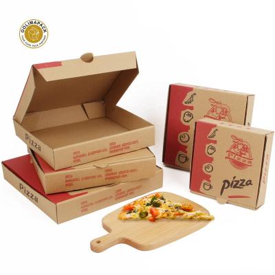 China Disposable Wholesale Custom Corrugated Pizza Box Cardboard 12inch Box For Pizza for sale