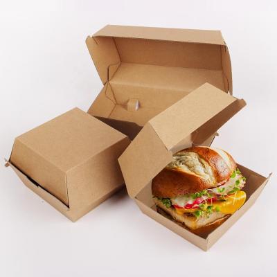 China Disposable F Flute Fast Food Corrugated Container Hot Dog Chips Hamburger Tray 300gsm Disposable Kraft Paper 1-6colors Cardboard for sale