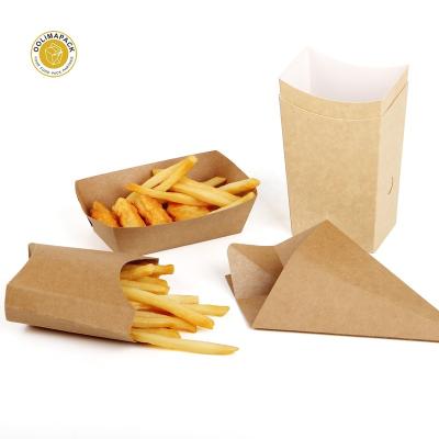 China Disposable Food Container Package Wrapping Paper Take Away Midnight Snack Box for sale