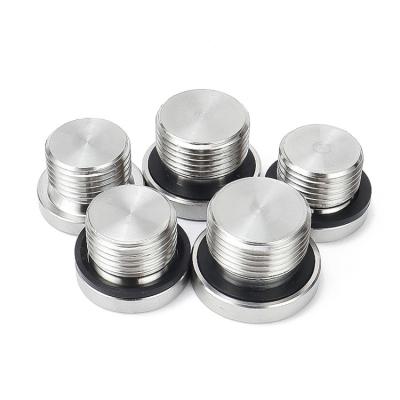 China 1/8 1/4 3/8 SST BSPP O-RING WHITE MALE SOCKET - O-ring & Hex Socket, Male Thread, BSPP Equal (Stainless Steel Adapters) for sale