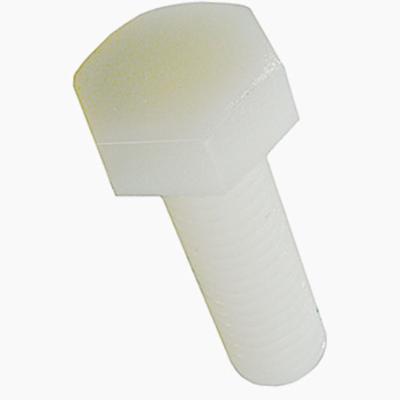 China Polyamide (PA 6.6) DIN ISO Standard-Screw Hexagon Head Screw PA66 Plastic NYLON PP Natural Made In China for sale