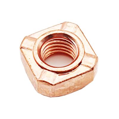 China Heavy Industry Examinations High Standard Square Well Countersunk Weld Nut Cu Coating Customize for sale