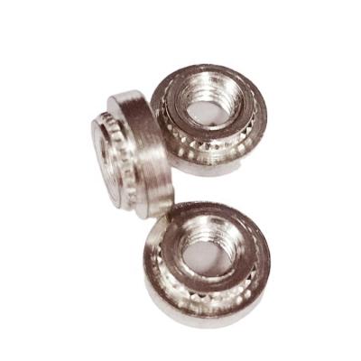 China CLS-M4-0/1/2 Heavy Industry Heavy Industry Stainless Steel Round SUS304/316 Press Insert Rivet Lock Nuts Self Hooking Nut for sale