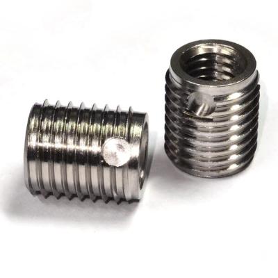 China Healthcare Self-Cutting Threaded Insert 307 Tapping Screw 308 Sleeve With Circular Hole Or Spline Self-Tapping Rivets-Nuts Insert for sale