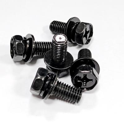 China Stainless Steel Carbon Steel Bolts 2 3 Combine Black Zinc Plating Screw Hex Head Bolt With Nut Or Stainless Steel Bolt With Washer Combination1 for sale