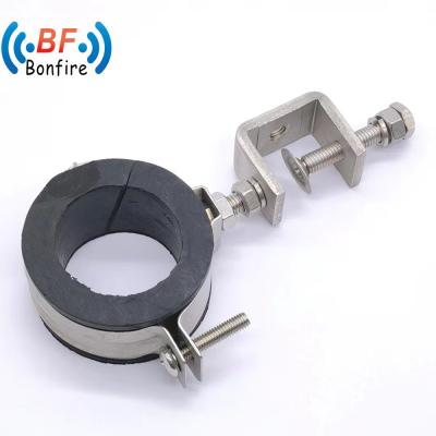 China Anchor Ear Type Stainless Steel Feeder Clamp Cable Clamp designed for 17.5mm O Type for sale