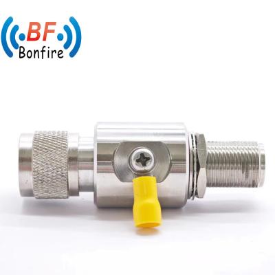 China 698-3800MHz N to SMA RF Cable Connector Female Lightning Arrester Protector Kk Surge Arrester Gas Tube for sale