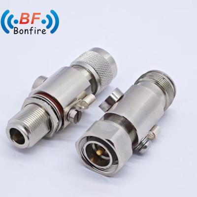 China BLQ-XXXXX RF 698-3800MHz Vrouwelijke Jack Coaxial Lightning Arrester N-M tot N-F Interface Te koop