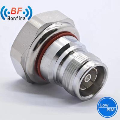 China Waterproof RF Connector DC-4GHz -155dbc N Female to 4.3-10 Male RF Adaptor IP 67 for sale