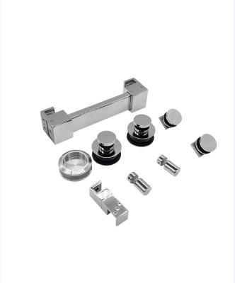 China Modern Stainless Steel Shower Sliding Glass Door Hardware Accessories Set Glass Sliding Door Glass Bathroom Accessories for sale