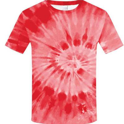 China Custom Logo Women Men Breathable T-shirts Morden Style Shirts Peach Tie Dye Oversized Shirt Men for sale