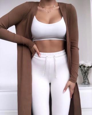 China Oem Logo Breathable Custom Bra Waist Joggers Tracksuit Women Top Women Casual Fall Teams Pants Two Piece Set for sale