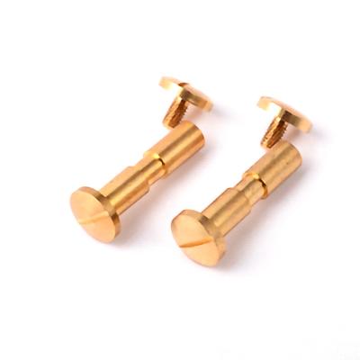 China Round Gold Round Yellow Aluminum Brass Round Truss Head Head Temporary Rivets for sale