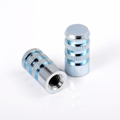 China Heavy Industry Customized Heavy Industry Size Barrel Hammer Finger Hole Nut Stainless Steel Cross Grooved Barrel Head Nut for sale