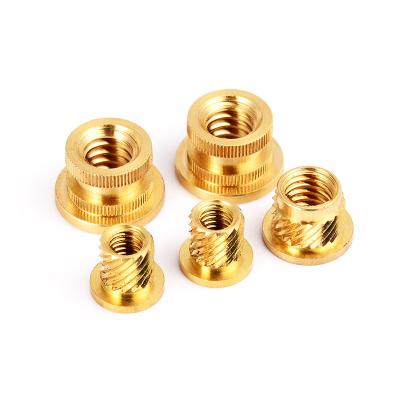 China China Wholesale Precision Customized PCB Manufacturer Brass Knurled Round Insert Nut for sale