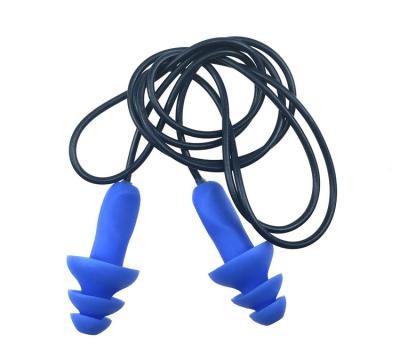 China OEM Detectable Earplugs For Pulp Mill Attached Earplugs Hearing Protection Bulk Ear Plugs JY118CM for sale