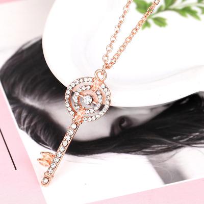 China 2022 New Fashion Charm Clavicle Chain Fashion Charm Luxury Exquisite GEM Jewelry Manufacturers Wholesale Wholesale Luxury Crystal Women Necklace PENDANT for sale