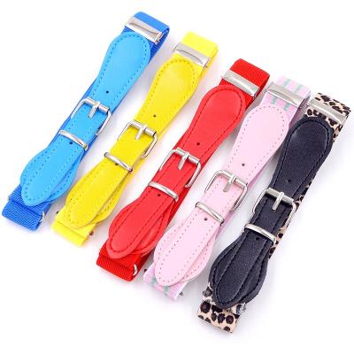 China Simple Belt Pin Buckle Belts Boys And Girls Waistband Adjustable Children's Stretch Iron All-match Elastic Korean Casual Pants Belt for sale