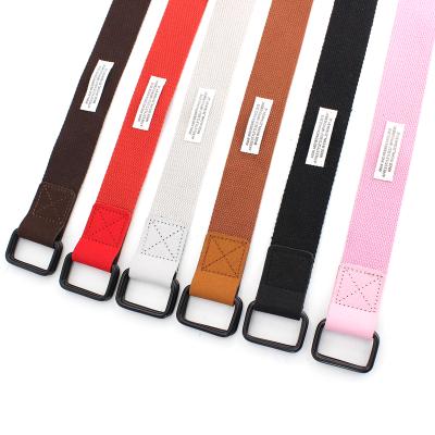 China Hot Selling Women And Men Waist Outdoor Sport Canvas Strap Unisex Belt Fabric Tacticalbelts Nylon Plus Metal Free Size for sale