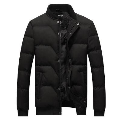 China New Waterproof Winter Jacket Men Coats Slim Fit Stand Collar Cotton-padded Brand Fashion Parkas Mens Jacket Coat Zipper Stripper Jackets for sale