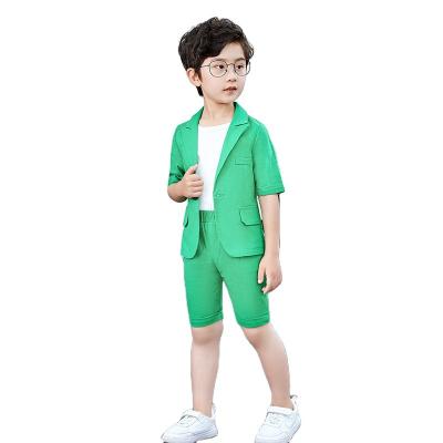 China Two-piece dress performance of the new boys' suit of the Korean children's suit summer handsome of the Chinese style boys' suit for sale