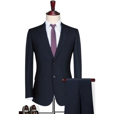 China OEM ODM Slim Fit 50% Customized Parride Luxury Quality Wool Two Piece Suit Regular Fit For Business Wear for sale