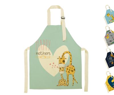 China Wholesale Reusable New Design Graffiti Printing Aprons Accept Full Custom Size Kids Chef Printing Apron for sale