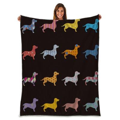 China Viable Cheap Wholesale Dog Printed Fleece Blanket Luxury Blanket Printed Blanket Stock for sale