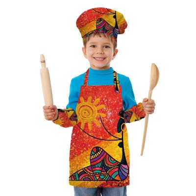 China Anti-fouling Canvas Chef Apron Unicorn Apron Kid Durable Home Waterproof Oilproof Cotton Kitchen Cooking Barber Cooking for sale