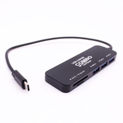 China Factory Price Mini Slim USB 3 C Micro C OTG USB Ports SD TF Cards HUB High Quality Combo Drive For PC Laptop Macbook for sale