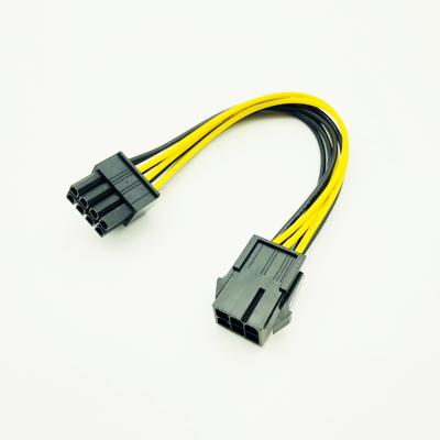 China CARPRIE PCI-E PCI Express power converter pcie power cable male to female pin 6 to 8 pin for cpu video card for sale