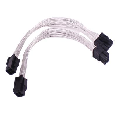 China Male To Female Tinned Copper Wire ATX 4 Pin Female To 8 Pin Male ENV Power Cable Cord Adapter CPU Power Supply for sale