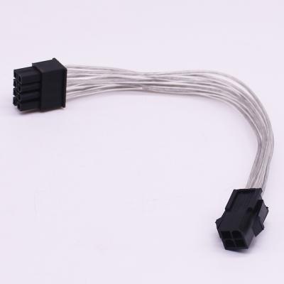 China Male To Female Tinned Copper Wire ATX 4 Pin Female To 8 Pin Male ENV Power Cable Cord Adapter CPU Power Supply for sale