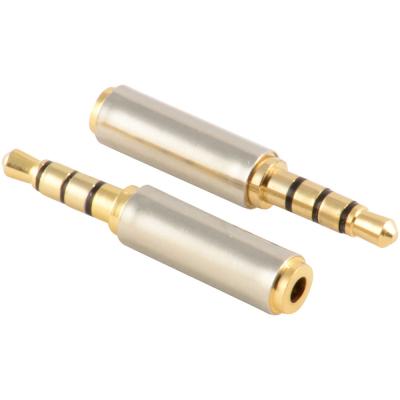 China High Quality Speaker 3.5mm Male To 2.5mm Stereo Audio Earphone Jack Adapter Female Audio Gold Plug Converter for sale