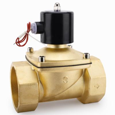 China 3in AC110V General Normally Closed Brass Valvel | 220V DC24V | 12V water gas soenoid 2W for sale