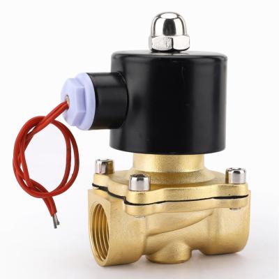 China 2W 1/4in-3in General Water Gas Normally Closed Brass Solenoid Valve AC220V/AC110V/DC24V/DC12V for sale