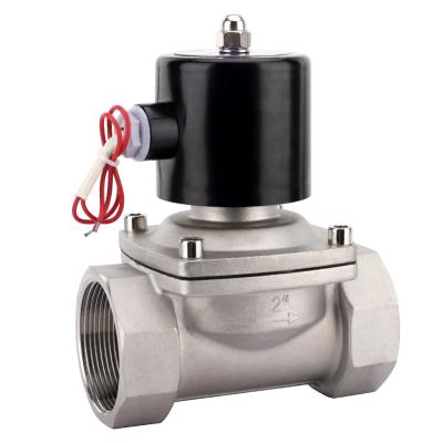 China General Normally Closed Stainless Steel 2WB 2in AC110V Water Solenoid Valve | 220V/DC24V | 12V for sale