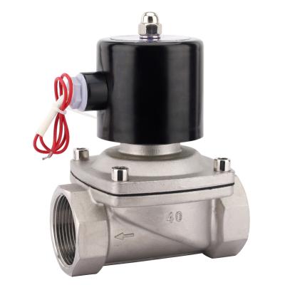 China General Stainless Steel 2WB 1 1 2in AC110V Normally Closed Water Solenoid Valve | 220V/DC24V | 12V for sale