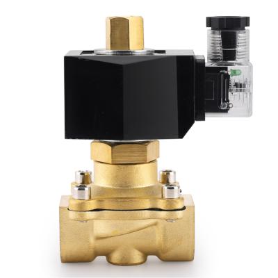 China General 2 W-K Normally 1/2in AC110V Water Gas Open Brass Solenoid Valve | 220V/DC24V | 12V for sale