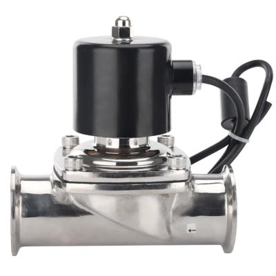 China KZB AC110V General Sanitary Universal Stainless Steel Quick Mount 2in Universal Solenoid Valve | 220V/DC24V | 12V for sale