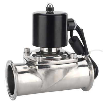 China KZB AC110V General Sanitary Universal Quick Mount 11/2in Stainless Steel Solenoid Valve | 220V/DC24V | 12V for sale