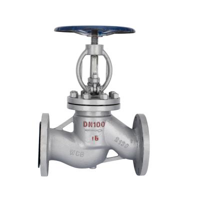 China J41H-16C Drainage Cast Steel Globe Valve For High Temperature Steam Flange Boiler Switch DN15-DN200 for sale