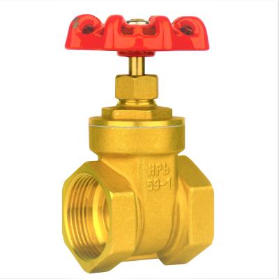 China DN32 General Brass Gate Valve For Water And Gas Outlet Switch Of Engineering Water And Pipeline for sale